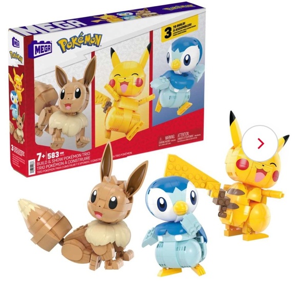 MEGA Pokémon Building Kit,with 3 Action Figures(583 Pieces)new in box - Picture 1 of 7